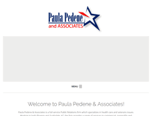 Tablet Screenshot of paulapedene.com